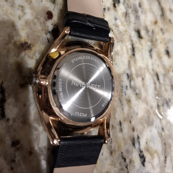 Nine West Leather Wristwatch - Picture 4 of 4